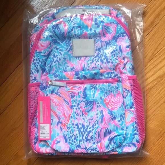 NWT LILLY PULITZER Bahia Backpack - Treasure Trove - Picture 6 of 10